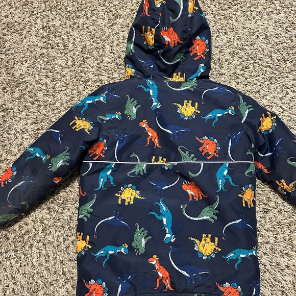The Children's Place Kids Dinosaur Puffer Jacket - Navy Multicolor - Picture 2 of 3